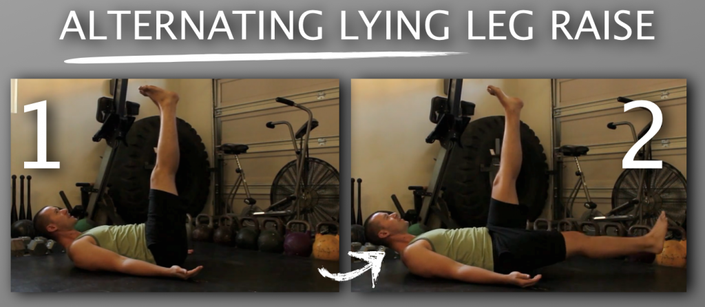 Ex2 Alternating Lying Leg Raise